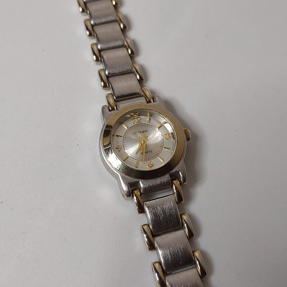 7 Inch Two Tone Metal CC Hughes Watch - Picture 1 of 11